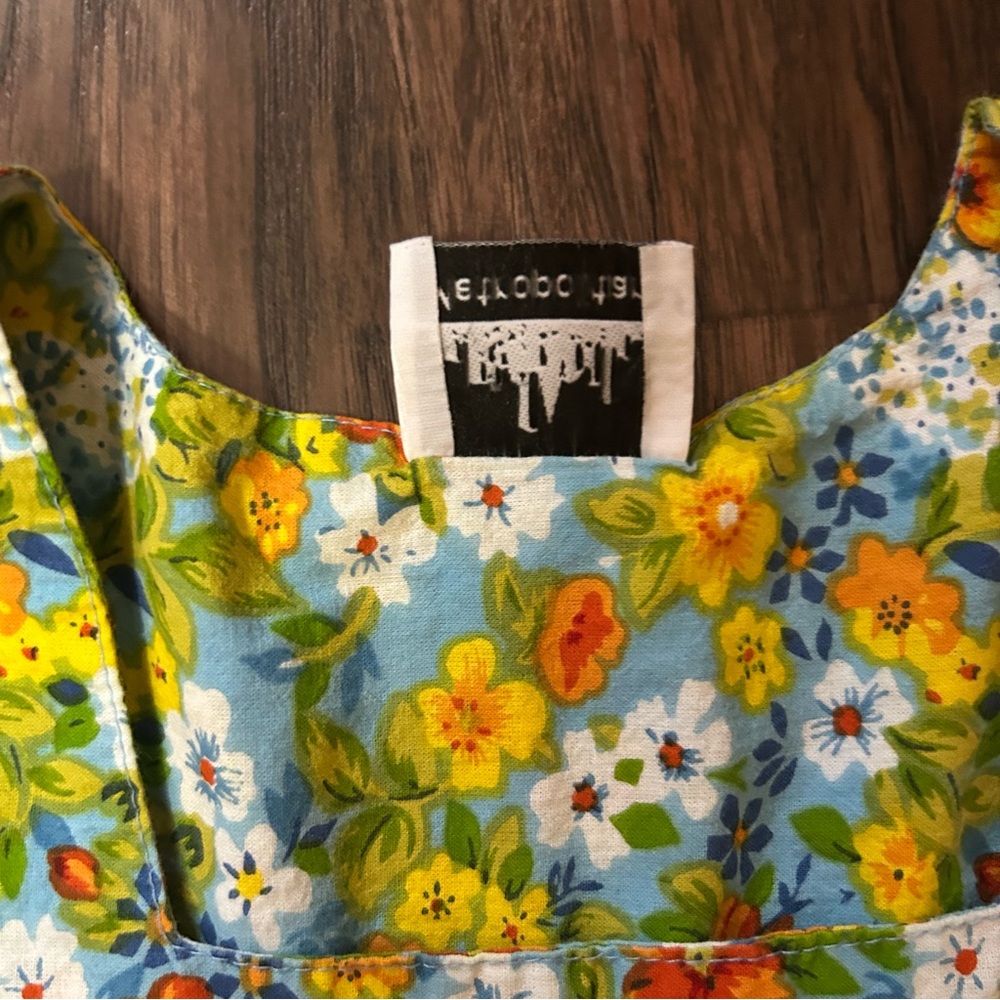 Metropolitan Floral Short-Sleeve House Dress/Mumu with pockets - Picture 7 of 11